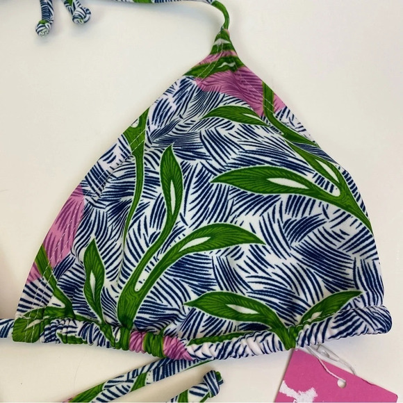 Liberty & Justice The Miata bikini Top Grato Green Blue Pink Size XXL - Picture 6 of 12